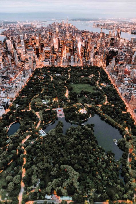 How To Enjoy A Weekend In New York City On A Budget | Modern Trekker New York City, Central Park, Trees, Aerial View, At Night, York City, New York