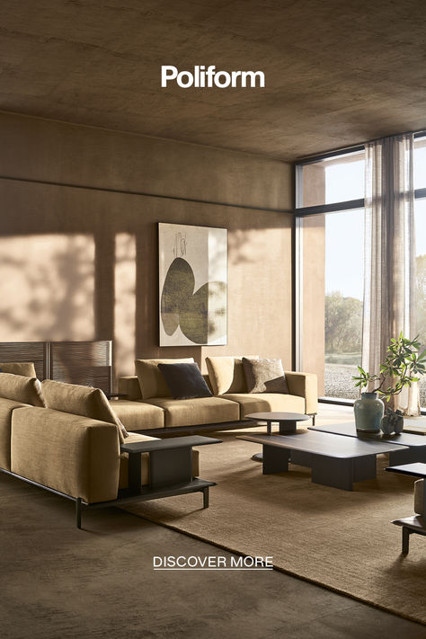 Brera est un système de canapé conçu par Jean-Marie Massaud avec l’idée de créer un espace accueillant et élégant. Divani Design, Interior Design Per La Casa, Classic Living Room, Design Del Prodotto, Elegant Living Room, Arm Chairs Living Room, Sims House, Mid Century Modern House, Living Room Inspo