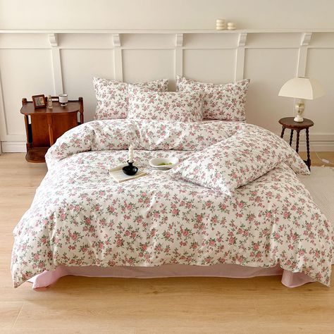 PRICES MAY VARY. 【3 Piece Duvet Cover Queen】: This shabby chic floral queen duvet cover set comes with 1 duvet cover (90" x 90") and 2 pillow shams (20" x 26"). Comforter/insert and pillow are not included. 【Soft Cotton Duvet Cover Set】: Pink floral duvet cover is featuring high quality and durable 100% cotton, premium cotton duvet cover offers exceptional softness, breathable and skin-friendly than polyester and microfiber, so you can enjoy a deep night's sleep, keep you cool in the summer and Girls Floral Bedding, Pink Floral Bedding, Beige Duvet, Beige Duvet Covers, Flower Duvet Cover, Boho Duvet Cover, Floral Bedding Sets, Duvet Cover Queen, Flower Duvet