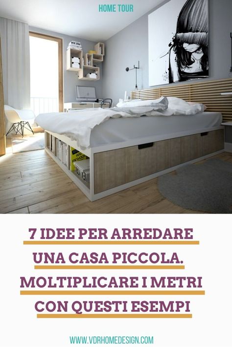 idee per arredare una casa piccola: 7 esempi pratici Studio In Casa, Design Casa Piccola, Closet Small Bedroom, Home Decor Ideas Bedroom, Interior Design Per La Casa, Home Decor Apartment, Small Apartment Design, Closet Decor, Decor Ideas Bedroom