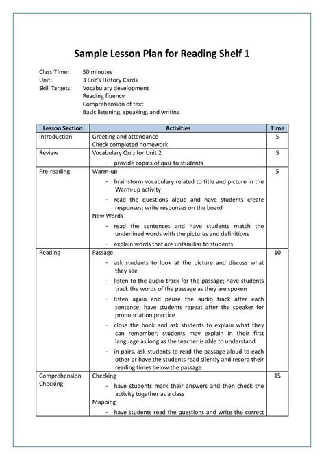 How To Create Lesson Plans, English Lesson Plan Sample, Library Lesson Plans Elementary, English Teacher Lesson Plans, Comprehension Lesson Plans, Reading Shelf, Teacher Lesson Plans Template, Lesson Plan Outline, Guided Reading Lesson Plans