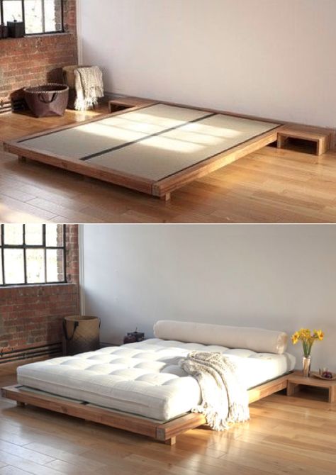 Tatami bed Bedroom, Wood, Furniture, Bed Frame, Bed, Frame