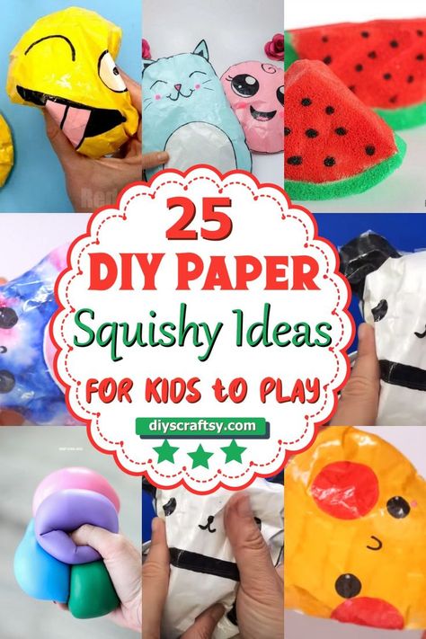 DIY Paper Squishy Ideas Kawaii, Diy Squishy Paper Template, Maker Faire Ideas, Paper Squishy Template, Diy Paper Squishy, How To Make Squishies, Paper Squishy Ideas, Diy Squishies, Kids Paper Crafts