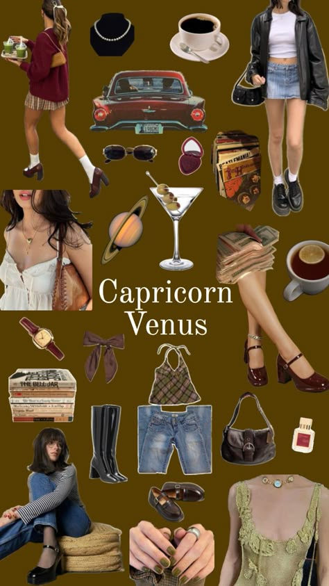 Astrology Outfits, Venus Capricorn, Capricorn Style, Venus Outfits, Venus In Capricorn, Venus Clothing, Venus Sign, Capricorn Aesthetic, Zodiac Fashion