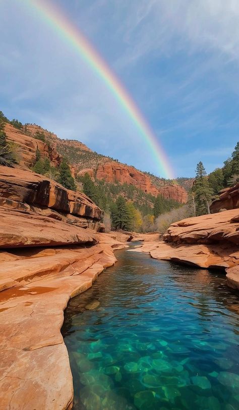 Slide Rock State Park, Arizona America Road Trip Aesthetic, Aesthetic Arizona, Arizona Summer, Arizona Aesthetic, Slide Rock State Park, Slide Rock, Trip To Grand Canyon, Scenic Places, Wild Swimming