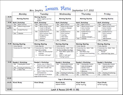 Organisation, Elementary Lesson Plan Template, Curriculum Map, Weekly Lesson Plan Template, Lesson Plan Format, Lesson Plan Examples, Classroom Organization Elementary, First Grade Lessons, Daily Lesson Plan