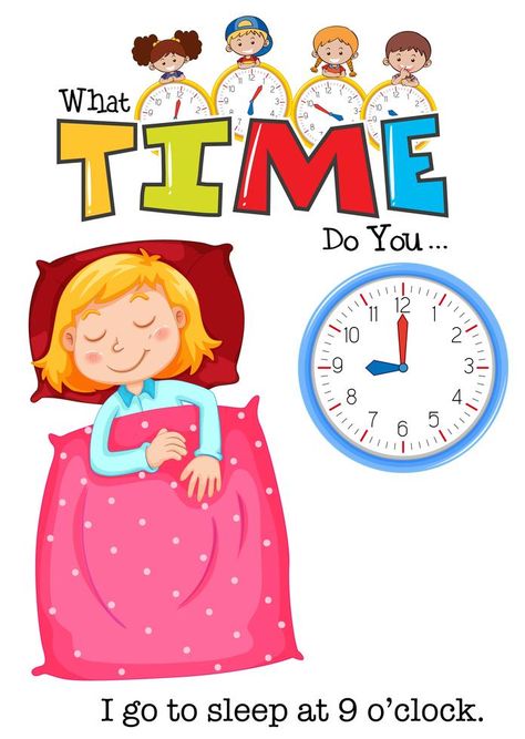 Clock Clipart, Clock Games, Images Design, Clock For Kids, Vocabulary Activities, Time Activities, Telling Time, Free Vectors, Kids' Book