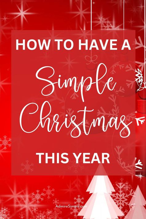 Simple Decorating For Christmas, Simple Christmas Traditions, Simply Christmas Decor, Low Key Christmas, Christmas Minimalist Decor, Christmas Decor Ideas Simple, Minimalism Christmas, Minimalist Christmas Gifts, Simple Christmas Gifts