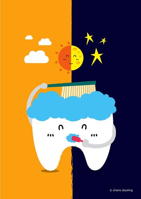 Brush your teeth at least twice a day! Would be cute if framed in the bathroom Dental Posters, Tooth Brushing, Kedokteran Gigi, Kesehatan Gigi, Brush Teeth, Dental Fun, Sikat Gigi, Dental Facts, Dental Marketing