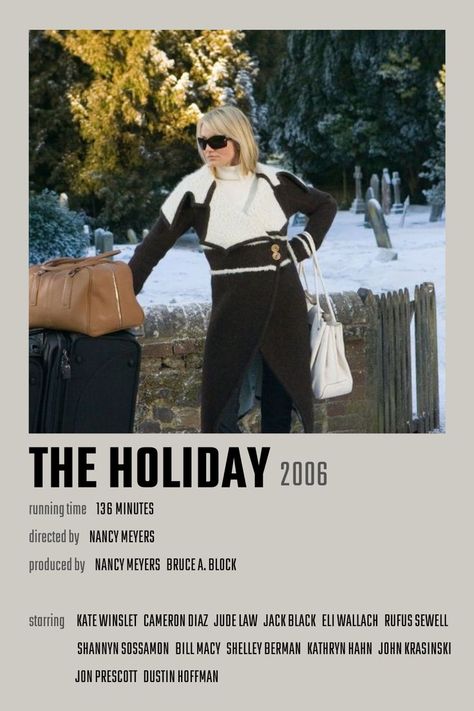 The Holiday Movie Poster The Last Holiday Movie, The Holiday Movie Poster, Christmas Movies Posters, The Holiday Poster, The Holiday Movie Aesthetic, Holiday Movie Aesthetic, Last Holiday Movie, Christmas Movie Posters, Holiday Movie Poster