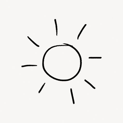 Doodle Sun, Sun Sketch, Sun Doodle, Doodle Collage, Sun Outline, Sun Vector, Sun Drawing, Sun Tattoo, Clipart Black And White