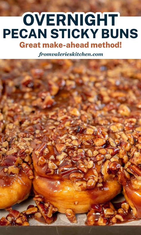 Overnight Sticky Buns, Pecan Rolls Recipe, Beautiful Bun Hairstyles, Homemade Sticky Buns, Caramel Pecan Sticky Buns, Easy Sticky Buns, Sticky Buns Recipe, Caramel Sticky Buns, Cinnamon Sticky Buns