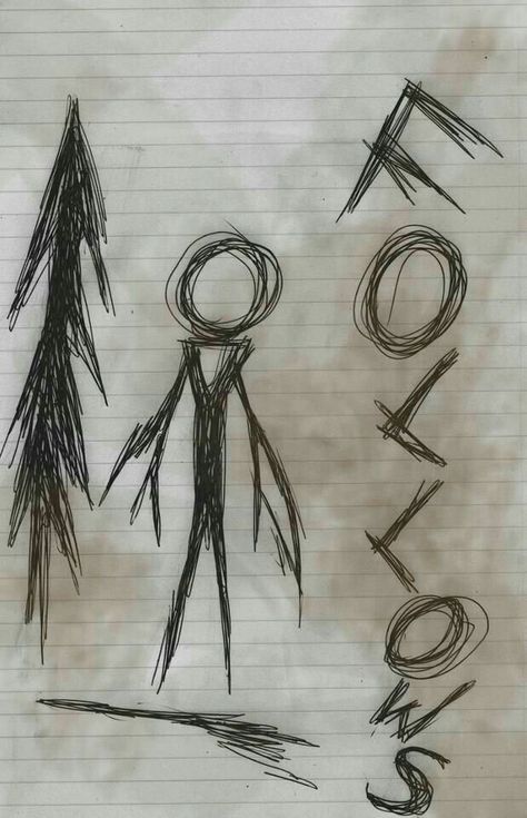 Slender Man Pages, Slenderman Pages, Creepypasta Aesthetic, Creepy Sketches, Creepypasta Slenderman, Creepy Games, Scary Drawings, Creepypasta Cute, Slender Man