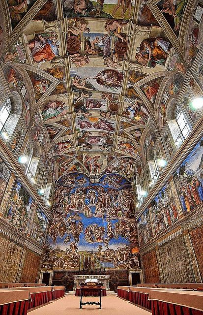 Sistine Chapel Vatican Sistine Chapel Ceiling, The Sistine Chapel, Istoria Artei, Vatican Museums, Sistine Chapel, Church Architecture, Belem, Miguel Angel, Vatican City