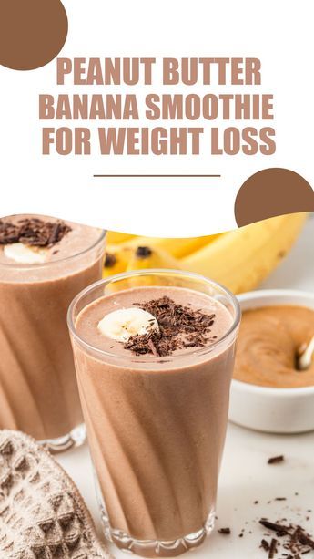 Are you looking for a weight loss drinks to help you lose weight? If so, then this peanut butter banana weight loss smoothie is perfect for you! For best results though, drink this smoothie for breakfast, because it will keep you feeling full for hours, which can help you reduce snacking throughout the day. #weightloss #smoothie #health Peanut Butter Banana Smoothie No Yogurt, Smoothie Recipes With Juice, Ninja Smoothie Recipes Healthy, Peanut Butter Banana Oat Smoothie, Smoothly Recipes Healthy, Healthy Breakfast Shakes Protein, Breakfast Smoothies For Diabetics Type 2, Smoothies That Keep You Full, Healthy Banana Smoothie Breakfast