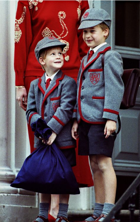 Because+Why+Not:+All+of+Prince+William+and+Prince+Harry's+Cutest+School+Moments++-+MarieClaire.com School Moments, William And Harry, Royal Families Of Europe, Principe William, Prins Harry, English Royal Family, Prince William And Harry, Prince Williams, Principe Harry