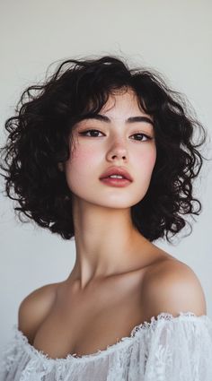 Curly Bob Curtain Bangs, Curly Bob With Curtain Bangs, Short Curly Bangs, Curly Bob With Fringe, Curly With Bangs, Formal Hairstyles For Short Hair, Bob Haircut Curly, Curly Bangs, Bangs Curly