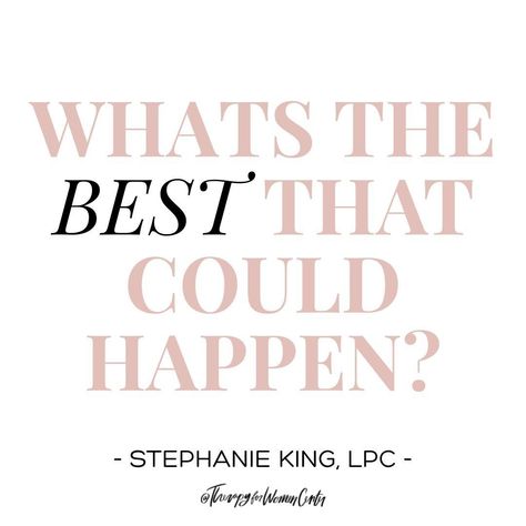 Anyone else’s brain automatically go into worst case scenario mode?⁠ ⁠ That’s okay… however, you ALSO need to give your brain a chance to entertain other possible scenarios. This might not take away the “worst case” thought, but it can hang with some other, more positive and potentially more realistic thoughts!⁠ ⁠ Next time you notice panic, and your mind automatically answers “what’s the worst that can happen?”… also ask yourself “what’s the best that can happen?⁠ Self Esteem, Recovery Quotes, Realistic Thoughts, Best Case Scenario, Worst Case Scenario, Ask Yourself, Positive Change, Your Brain, The Worst