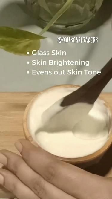 Remedy For Glowing Skin, Clear Skin Face Mask, Beginner Skin Care Routine, Trending Diy, Rice Mask, Membentuk Alis, Brightening Face Mask, Skin Care Basics, Face Skin Care Routine