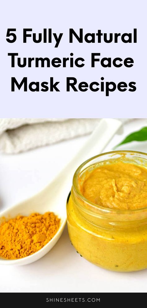 Turmeric has a ton of benefits for skin - here's exactly how this golden spice can help you + DIY turmeric face mask recipes you can try right now. Turmeric And Coconut Oil Face Mask, Homemade Turmeric Face Mask, Tumeric And Honey Mask Benefits, Tumeric Face Mask For Dark Spots, Tumeric Face Mask To Lighten Skin, Depuffing Face Mask, Turmeric Mask Diy, Homemade Tumeric Mask, Diy Turmeric Cleansing Pads