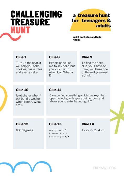 Treasure Hunt Clues For Boyfriend, Easter Hunt Clues For Adults, Adult Treasure Hunt Clues, Scavenger Hunt Ideas For Adults Clues, Adult Easter Egg Scavenger Hunt Clues, Teen Scavenger Hunt Clues, Riddle Scavenger Hunt Ideas For Adults, Treasure Hunt Clues For Teens, Adult Scavenger Hunt Clues