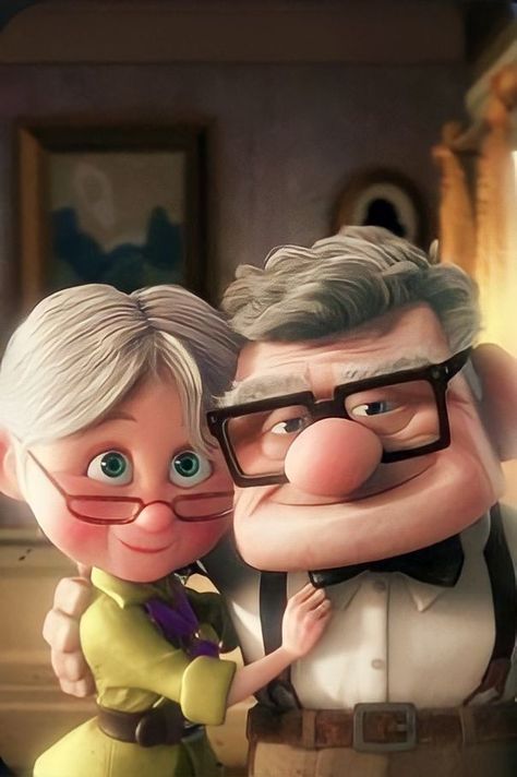 Up Carl Y Ellie, Pixar Poster, Cute Old Couples, Up Carl And Ellie, Romantic Humor, Up 2009, Carl Fredricksen, Carl And Ellie, Up Pixar