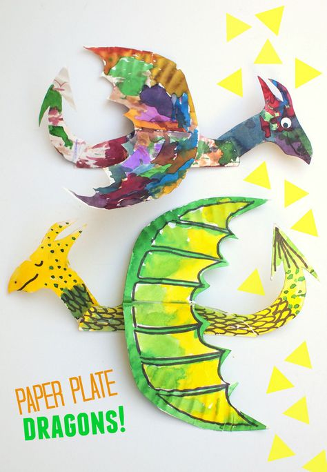 How to Make Colorful and fun, flying paper plate dragons! Paper Plate Crafts, Paper Plate Art, Dragon Craft, Dragon Crafts, Fun Arts And Crafts, Plate Crafts, Camping Crafts, Paper Crafts For Kids, Fun Art