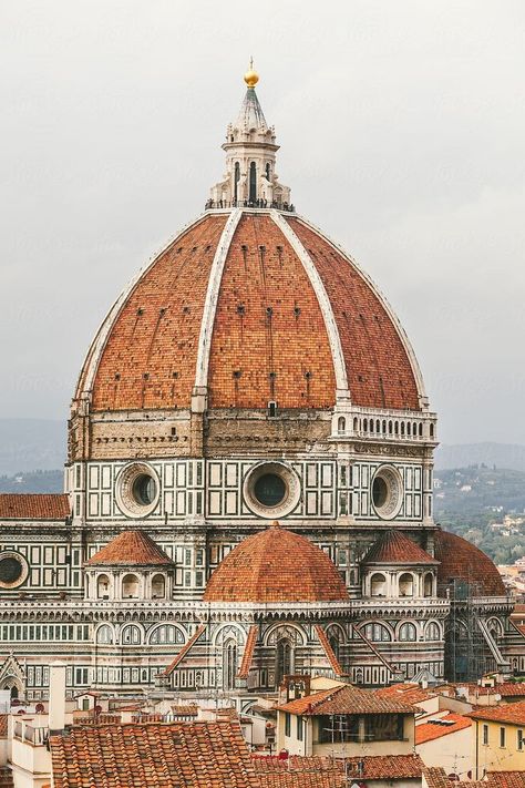 Croquis, Florence Dome, Filippo Brunelleschi, Dome Structure, Romanesque Architecture, Famous Architecture, Architecture Wallpaper, Italian Architecture, Florence Tuscany