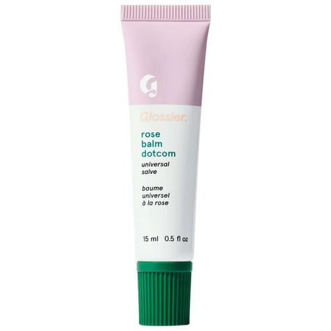 Balm Dotcom Lip Balm and Skin Salve - Glossier | Sephora Glossier Rose Balm Dotcom, Glossier Balm, Glossier Balm Dotcom, Glossier Lip Balm, Hydrated Lips, Sephora Lip, Rose Lip Balm, Glossy Makeup, Balm Dotcom