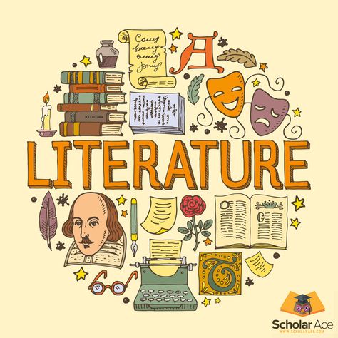 Literature is the purest form of poetry and prose – it is equally beautiful and tantalizing. Students who study literature know that the words of amazing poets and writers can sweep them off their feet and take them to a whole other level for a while. Literature has feels, literature has poetry – literature has Dramas and literature has the kind of stuff that dreams are made of. Literature teaches us about life, about rationality and about thoughts. 21st Century Literature, Cover Page For Project, Literature Project, Project Cover Page, Literary Terms, Ap Literature, School Book Covers, English Projects, Doodle Icon