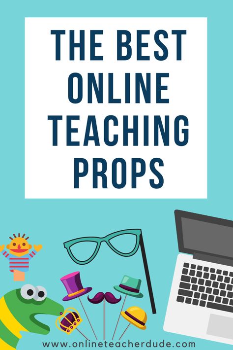 Most online teaching props don't have to be expensive! Check out some teaching props you can buy, DIY props to make at home and digital prop ideas for your online ESL classroom. Online Esl Teaching, Teaching Online Ideas, Digital Learning Classroom, Online Teaching Resources, Teaching Esl, Online Teacher, Esl Teaching Resources, Teaching English Abroad, English Teaching Resources