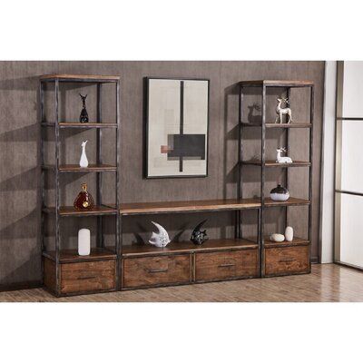 Metal Entertainment Center, Wall Mount Entertainment Center, Entertainment Wall Units, Wood Entertainment Center, Tv Wand, Birch Veneer, Entertainment Wall, Cool Tv Stands, Lane Furniture