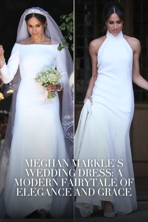 Meghan Markle's Wedding Dress: A Modern Fairytale of Elegance and Grace Grace Kelly Wedding Dress, Meghan Wedding, Meghan Markle Dress, Harry And Meghan Wedding, Meghan Markle Wedding Dress, S Wedding Dress, Modern Royalty, Meghan Markle Wedding, Second Wedding Dresses