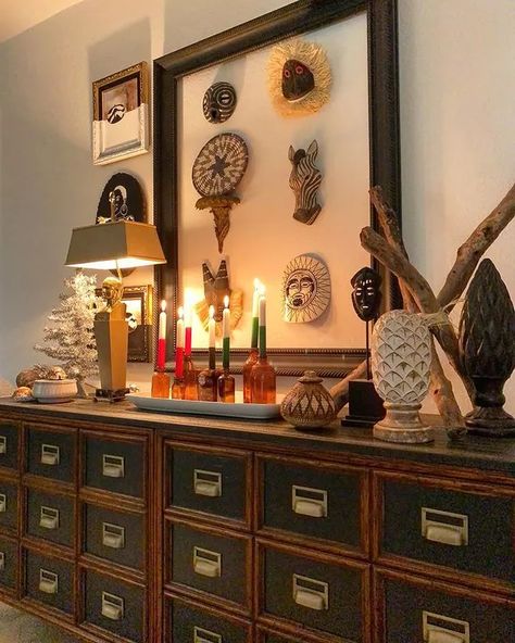 7 Kwanzaa Decor Ideas | Hunker Home For The Holidays Aesthetic, Kwanzaa Aesthetic, Diy Kwanzaa Decorations, Holidays Aesthetic, Kwanzaa Activities, Kwanzaa Decorations, Design Studio Interior, Neutral Holiday Decor, Housing Design