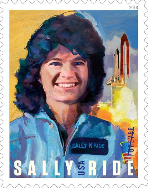 Space Shuttle, University Of California San Diego, Sally Ride, Nasa Astronaut, Forever Stamps, Nasa Astronauts, American Woman, First Girl, Postage Stamp