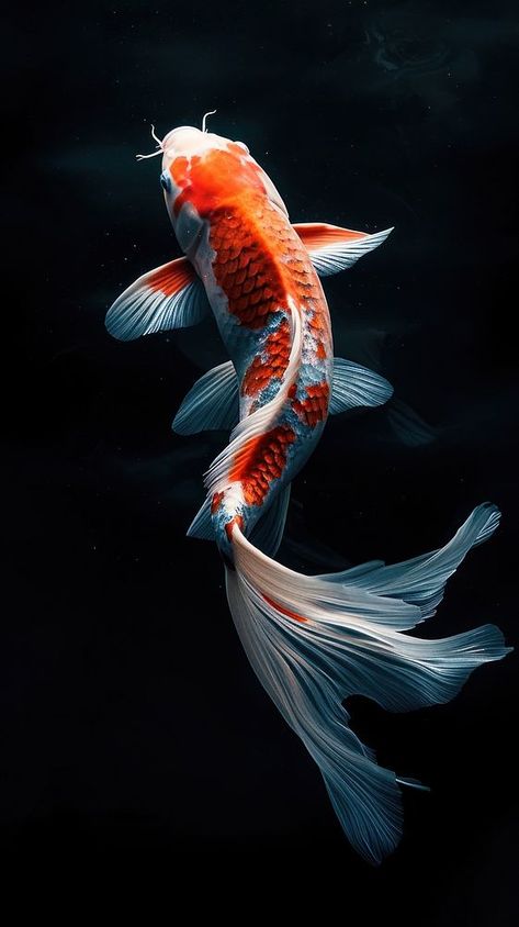 Koi fish swimming animal carp. | free image by rawpixel.com / Suphanan Kongniratsaikul Koi Carp Art, Traditional Japanese Koi Fish Art, Koi Fish Anatomy, Real Koi Fish, Butterfly Koi Fish Photography, Koi Fish Real, Koi Fish Pictures, Koi Reference, Koi Fish Reference