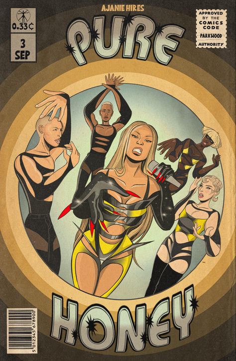 Drew up this comic cover concept of Beyonce's look for Pure/Honey :)) #art #digitalart #beyonce #renaissance #graphicdesign Beyonce Retro Poster, Beyonce Pure Honey, Beyonce Artwork, Beyonce Cartoon, Cover Art Music Ideas, Beyoncé Poster, Beyonce Illustration, Beyonce Print, Beyonce Wall Art