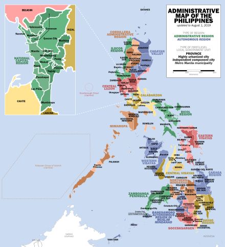 Regions of the Philippines - Wikipedia Palawan, Zamboanga City, Zamboanga Peninsula, Davao Region, Western Visayas, Central Visayas, Central Luzon, Regions Of The Philippines, Government Services