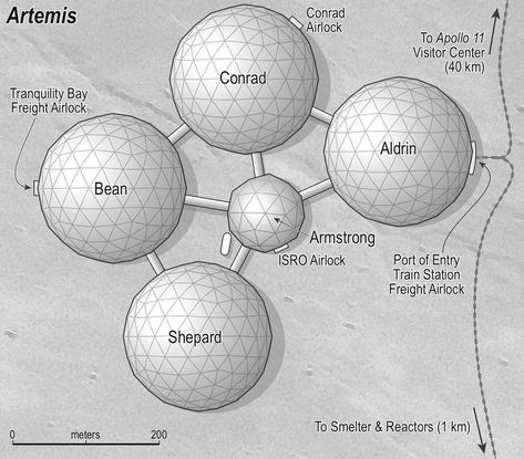 This Is How We'd Really Build a Moon Base Space Colony Concept, People In Space, Space Colony, Nasa Moon, Moon City, Moon Base, Andy Weir, Moon Projects, Japanese Literature