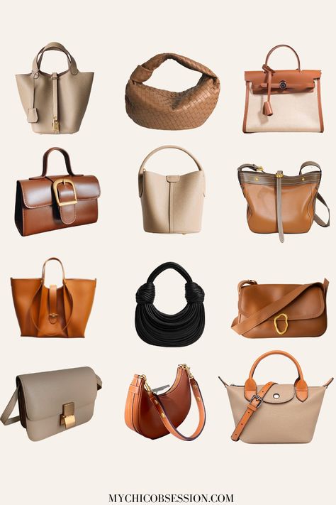 15 Designer-Worthy Handbags You Won’t Believe Are From Etsy (Under $200) - MY CHIC OBSESSION Leather Tote Bag Designer, Neutral Handbag, Classy Purses, Trending Handbags, Purse Trends, My Style Bags, Everyday Tote Bag, Fall Handbags, Cowhide Bag