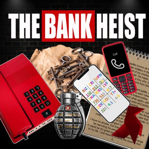 The professor is recruiting his people to carry out a great robbery. This is your great opportunity to change your life and win 1000 million Euros ... but it will not be easy; first you have to find the clues left by the teacher ... Can you find the teacher and participate in this robbery? This is a printable kit escape room game from the famous Money Heist Escape Room, for players 12 years and older. Lasts approximately 45-60 minutes. #escape #room #game #money #heist #bank #nairobi #escaperoom Money Heist Bank, Mystery Escape Room, Bank Heist, Game Money, Printable Money, Riddles To Solve, Birthday Friends, Powerpoint Games, Western Party