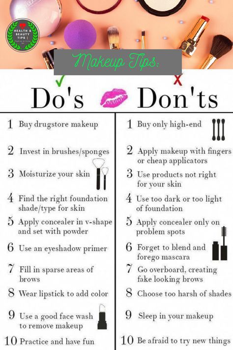 These 10 Makeup Tips for Beginners will help newbies understand how to apply makeupbasic do's and don'ts when wearing makeupand how to feel more confident and beautiful How To Choose Makeup Products, Foundation Tips Applying, What Makeup Do I Need, Full Makeup Tutorial For Beginners, First Time Makeup User Tips, Makeup Lessons For Beginners, How To Become A Makeup Artist, Self Makeup Course, Makeup Tips Korean