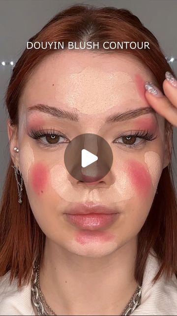 Mirta Miler on Instagram: "Douyin blush contour 🎀
.
.
#makeuphacks #makeupideas #contouring" Contour With Blush, Douyin Blush, Blush Contouring, Blush Application, Blush Contour, Diy Beauty Hacks, Contour Makeup, Pretty Hair, Blush Makeup