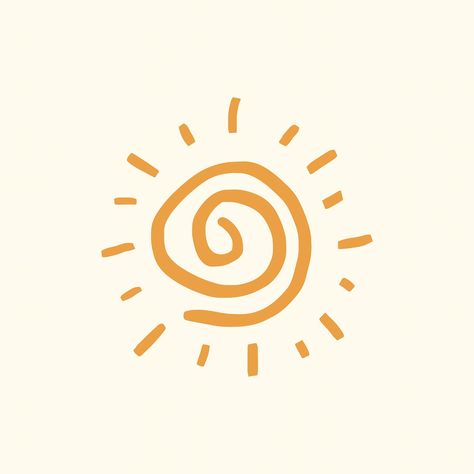 Drawing Summer, Sun Vector, Doodle Cute, Sun Drawing, Affiches D'art Déco, Summer Logo, Summer Drawings, Sun Aesthetic, Vector Doodle