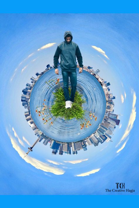 Learn how to create a tiny planet effect in Affinity Photo. Click the link to follow the tutorial. To create this effect, it's best to use landscape, panoramic images. #tinyplaneteffect #tinyplanet #miniworld #affinityphoto #affinityphototutorial #photography #photomanipulation #tutorial #photoeffects #thecreativehagja Planets, Affinity Photo Tutorial, Tiny Planet, Fashion Poster Design, Affinity Photo, 2d Design, Fashion Poster, Photo Effects, Poster Design