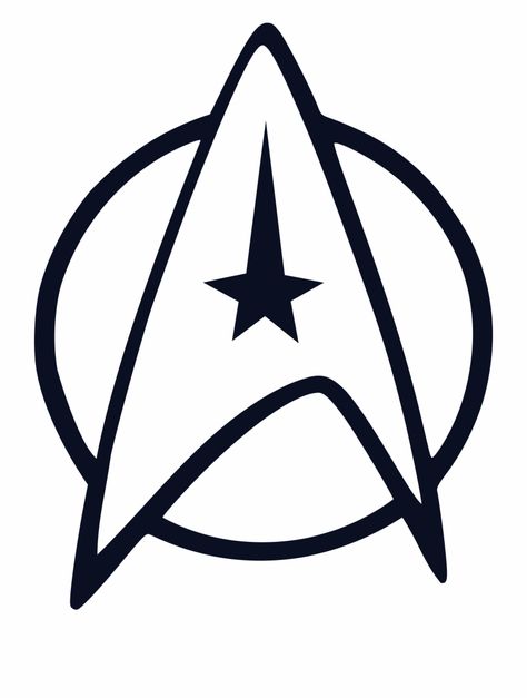 Star Trek Starfleet Logo Black And White Triangle - Clip Art Library Star Trek Clip Art, Star Trek Symbol, Star Trek Tattoo, Star Trek Insignia, Laser Patterns, Shower Snacks, Star Trek Logo, Tattoos 2024, Cruise Attire