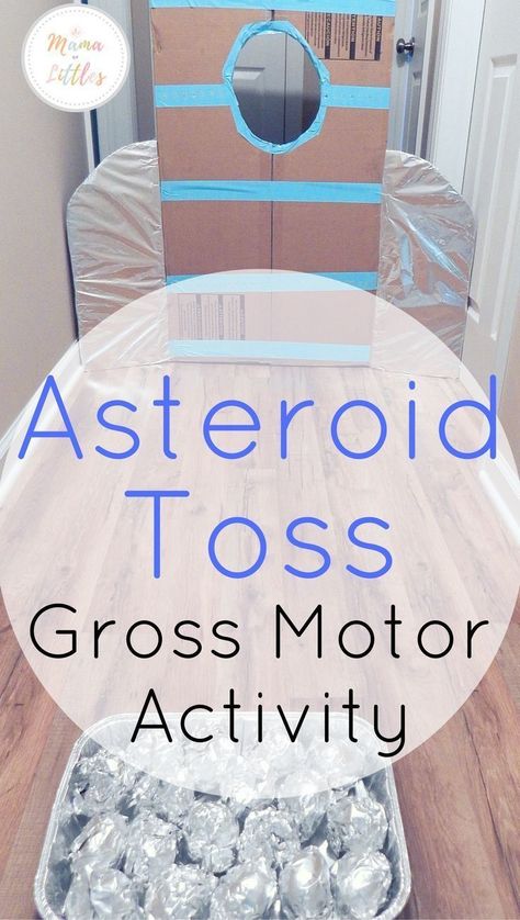 Small asteroid toss game for the kids and coloring asteroid craft Space Lesson Plans, Space Theme Preschool, Tata Surya, Space Activities For Kids, Space Lessons, Space Preschool, Space Crafts For Kids, Gross Motor Activity, Sistem Solar