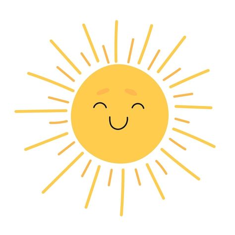 Happy Drawing Ideas Smile, Smiling Sun Tattoo, Positive School Quotes, Croissant Tattoo, Sun Cartoon, Happy Icon, Sunshine Logo, Smiley Sun, Painted Sun