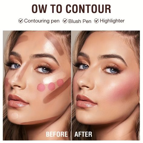 Faster shipping. Better service Smudged Makeup, Red Cheeks, Cream Bronzer, Wholesale Makeup, Cream Contour, Fashion Vocabulary, Glowing Makeup, Pink Eyeshadow, Face Contouring