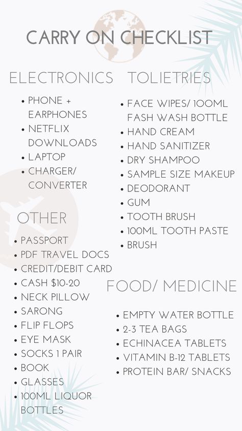 Carry On Checklist, Schul Survival Kits, Outdoor Pics, Travel Packing Checklist, Travel Bag Essentials, Road Trip Packing, Long Flight, Packing Checklist, Vacation Packing